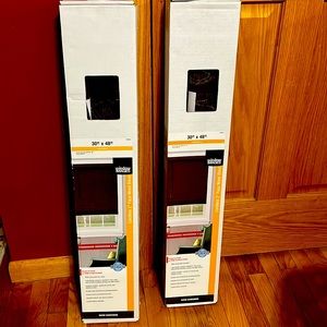 2 brand new blinds never used 30”x48” cordless Faux wood blind.